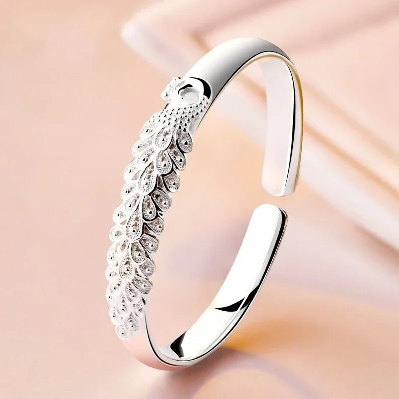 Bracelet Argent 925 Écran de Paon - Femme - FoytiShop
