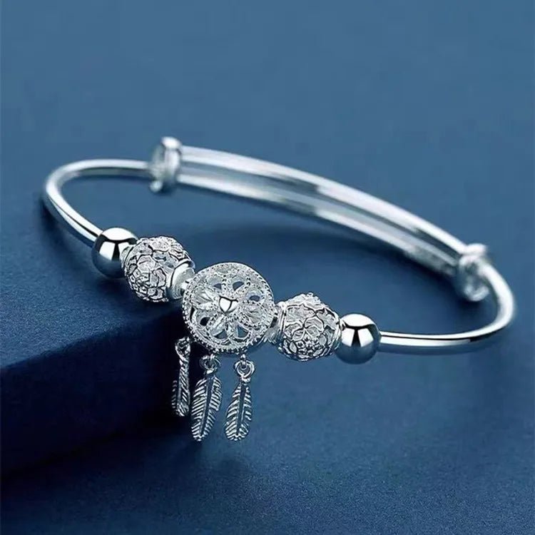 Bracelet Argent 925 Écran de Paon - Femme - FoytiShop