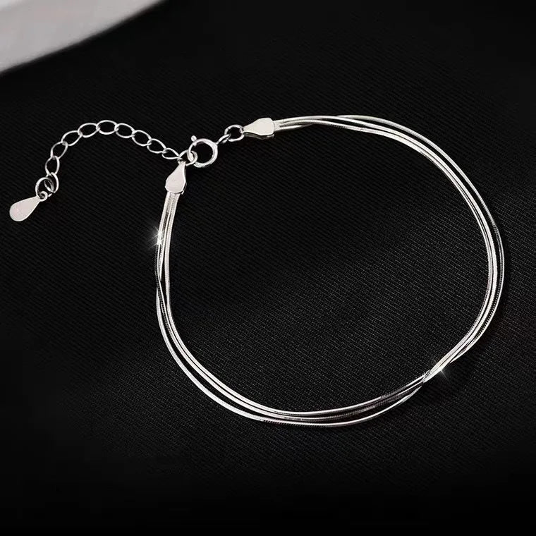 Bracelet Argent 925 Scintillant - Femme - FoytiShop