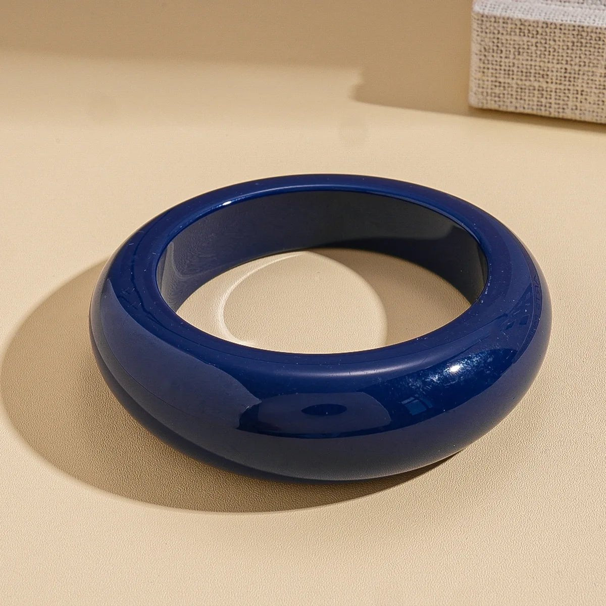 Bracelet Manchette Résine Bleu Foncé à Paillettes – Style Punk Femme - FoytiShop