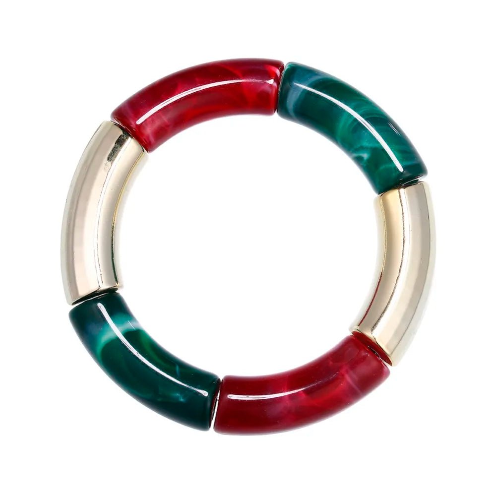 Bracelet Perlé Acrylique à Breloques – Style Mode Femme - FoytiShop