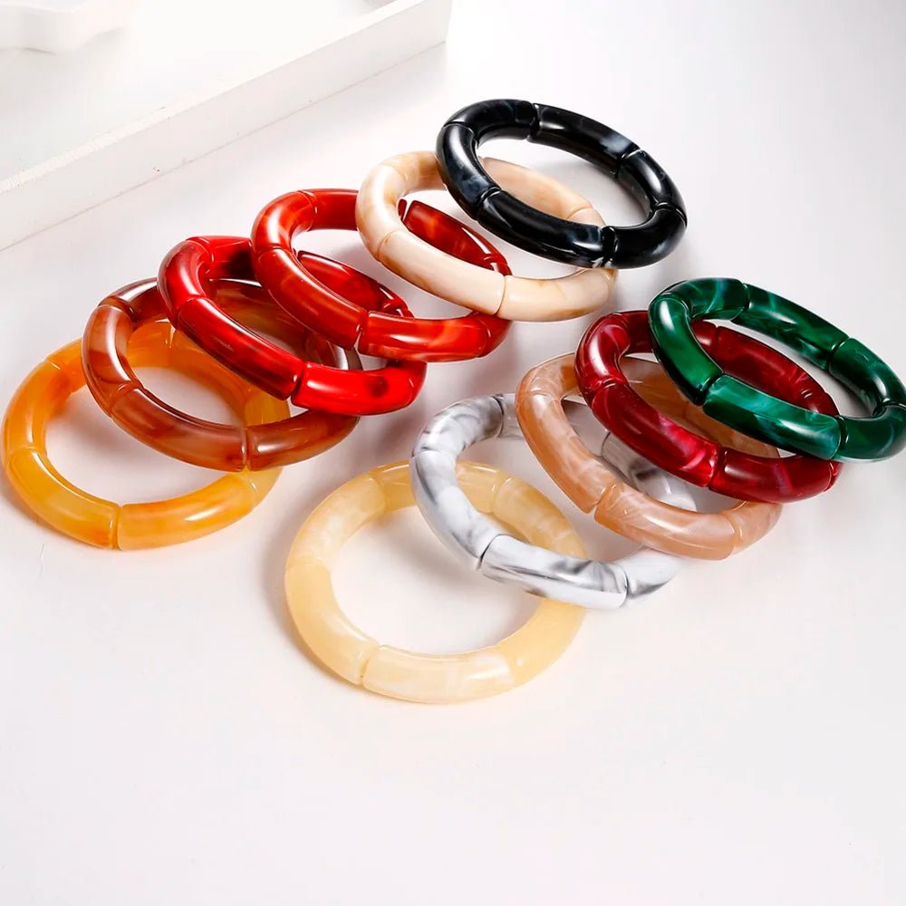 Bracelet Perlé Acrylique à Breloques – Style Mode Femme - FoytiShop
