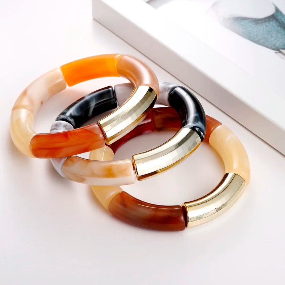 Bracelet Perlé Acrylique à Breloques – Style Mode Femme - FoytiShop