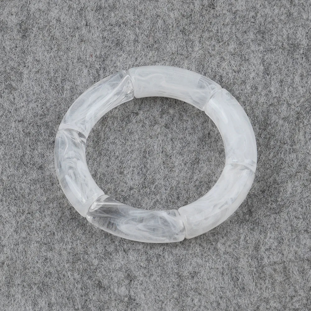 Bracelet Perlé Acrylique à Breloques – Style Mode Femme - FoytiShop