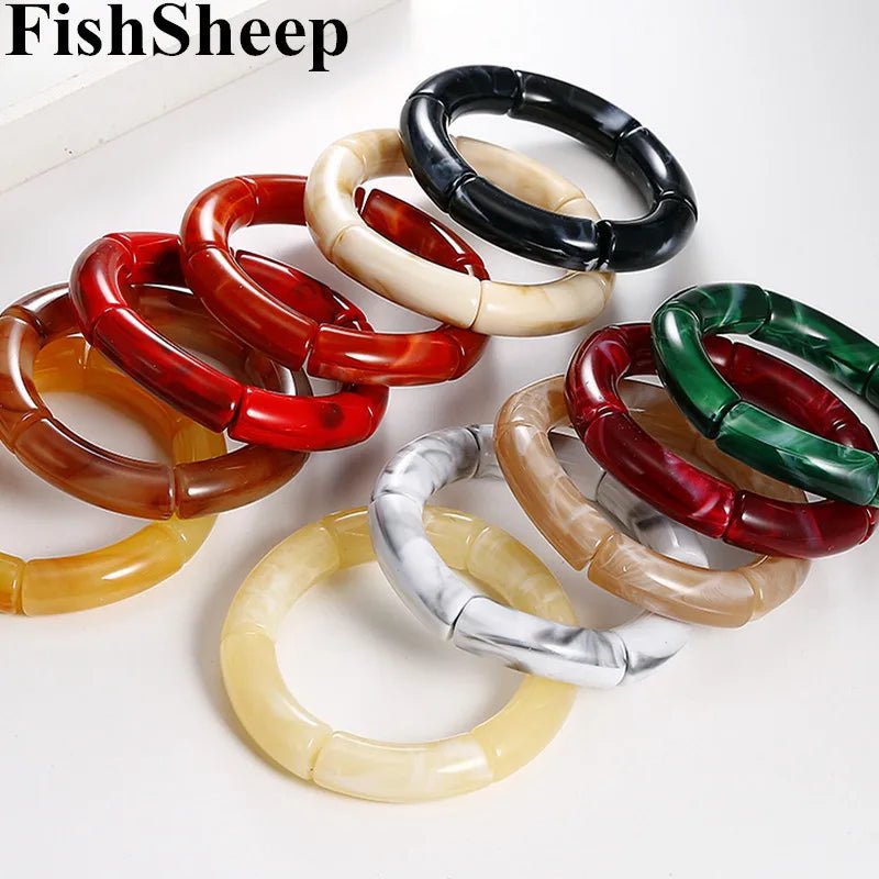 Bracelet Perlé Acrylique à Breloques – Style Mode Femme - FoytiShop
