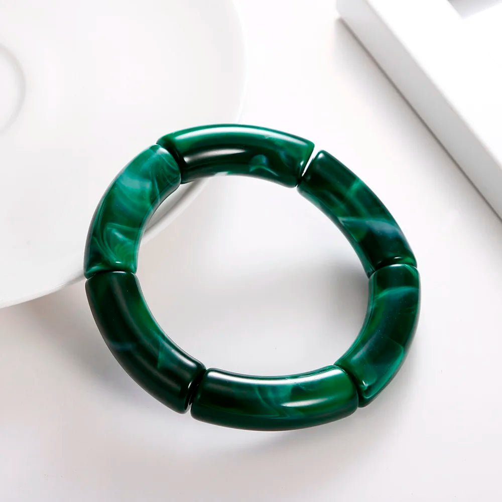 Bracelet Perlé Acrylique à Breloques – Style Mode Femme - FoytiShop