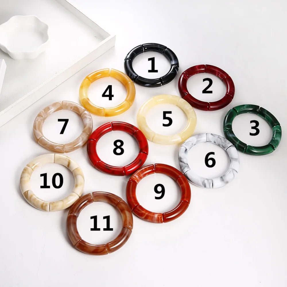 Bracelet Perlé Acrylique à Breloques – Style Mode Femme - FoytiShop