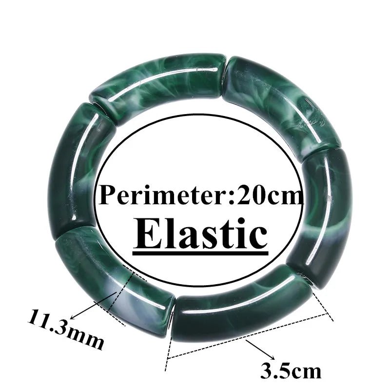 Bracelet Perlé Acrylique à Breloques – Style Mode Femme - FoytiShop
