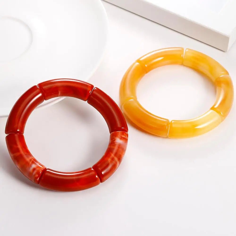 Bracelet Perlé Acrylique à Breloques – Style Mode Femme - FoytiShop