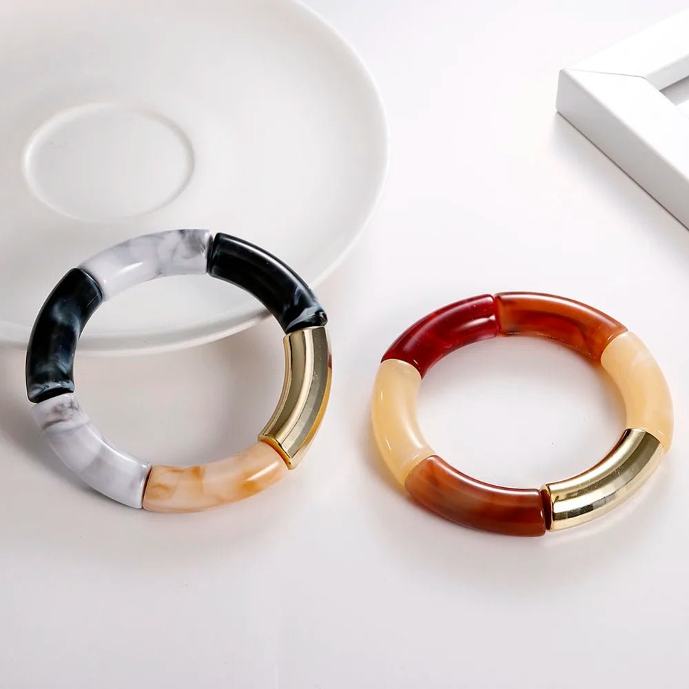 Bracelet Perlé Acrylique à Breloques – Style Mode Femme - FoytiShop