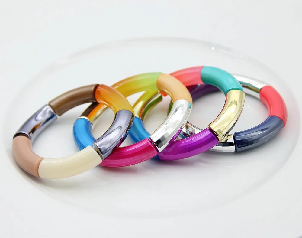Bracelet Perlé Acrylique à Breloques – Style Mode Femme - FoytiShop