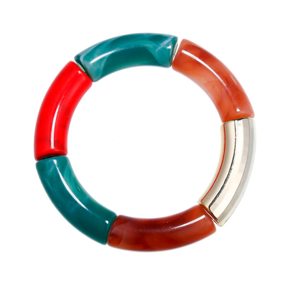 Bracelet Perlé Acrylique à Breloques – Style Mode Femme - FoytiShop