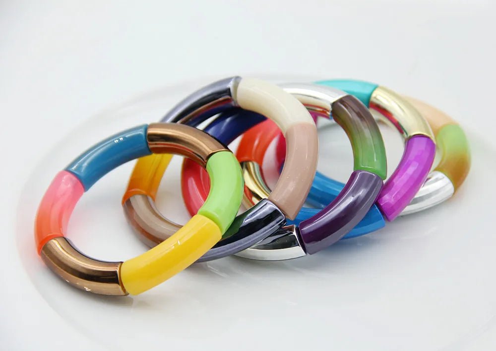 Bracelet Perlé Acrylique à Breloques – Style Mode Femme - FoytiShop
