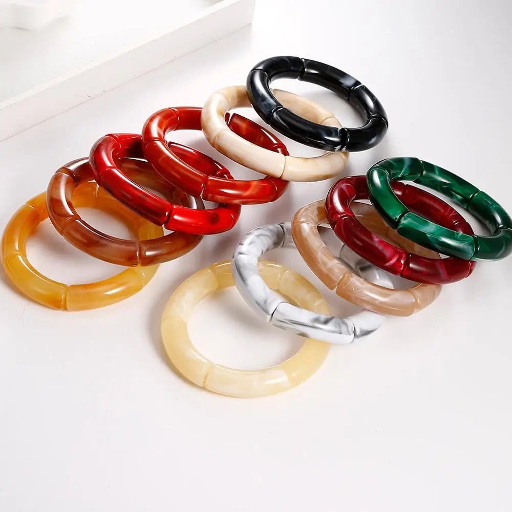 Bracelet Perlé Acrylique à Breloques – Style Mode Femme - FoytiShop