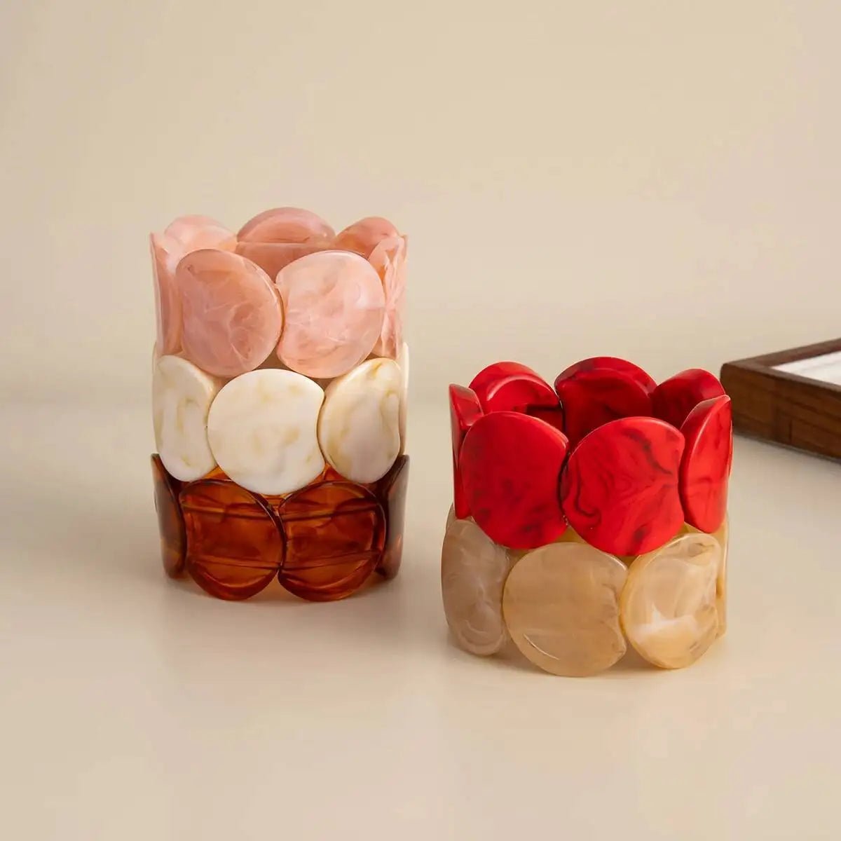 Bracelets Acrylique Vintage Empilables – Style Élégant Femme - FoytiShop