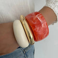 Bracelets Larges Résine Boho Géométrique – 3 Styles Hip Hop Femme - FoytiShop