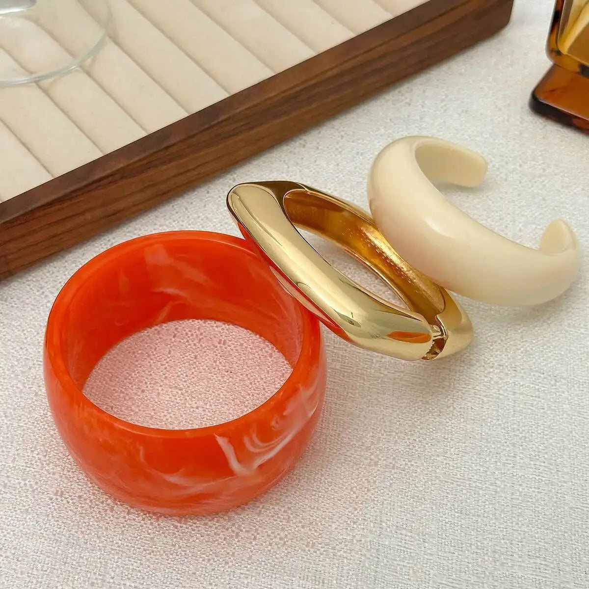 Bracelets Larges Résine Boho Géométrique – 3 Styles Hip Hop Femme - FoytiShop