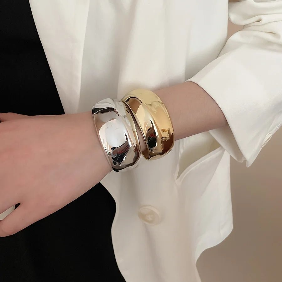 🔶 Bracelets Ouverts Torsadés Géométriques Irréguliers Femme - Tempérament Exagéré - FoytiShop