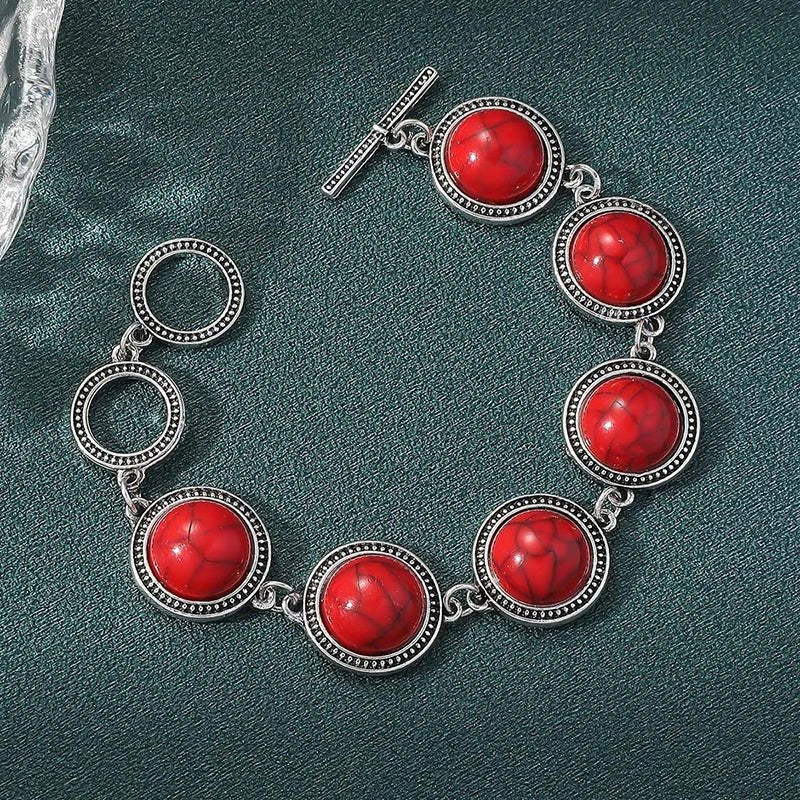 Bracelets pour femmes bleu rouge noir perle Vintage - FoytiShop