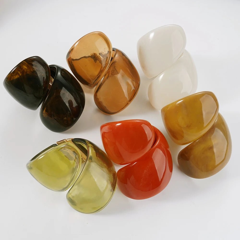 Bracelets Résine Acrylique Colorés – Style Boho Punk Femme - FoytiShop