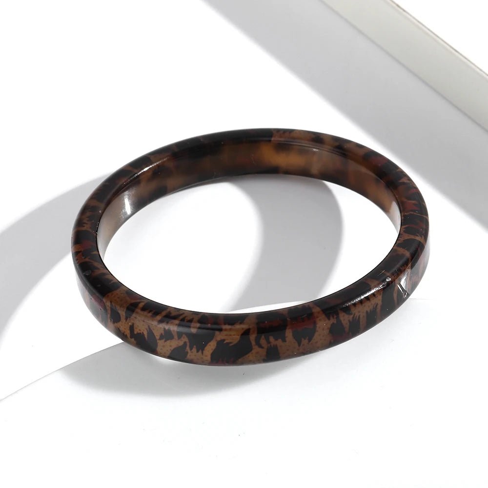 🐆 Bracelets Ronds Vintage Résine Léopard Femme - Bijoux Mode 2026 - FoytiShop