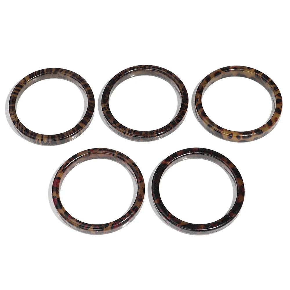 🐆 Bracelets Ronds Vintage Résine Léopard Femme - Bijoux Mode 2026 - FoytiShop