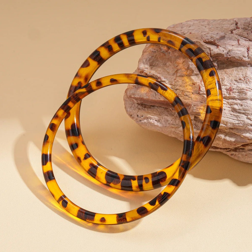 Bracelets vintage pour femmes imprimé léopard irrégulier. - FoytiShop