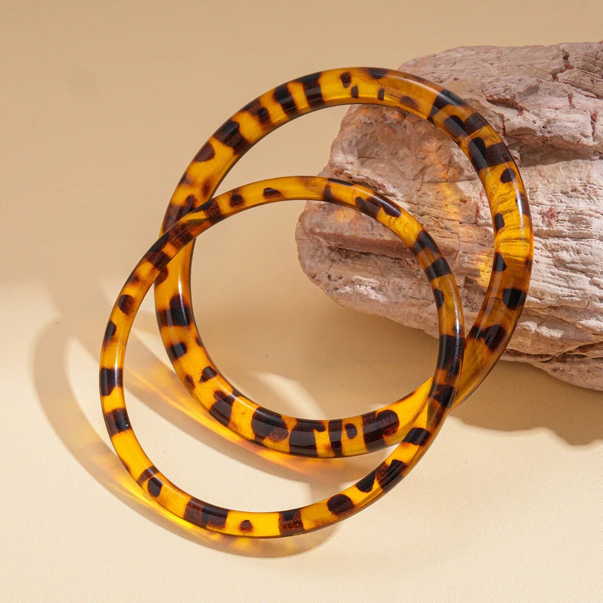 Bracelets vintage pour femmes imprimé léopard irrégulier. - FoytiShop