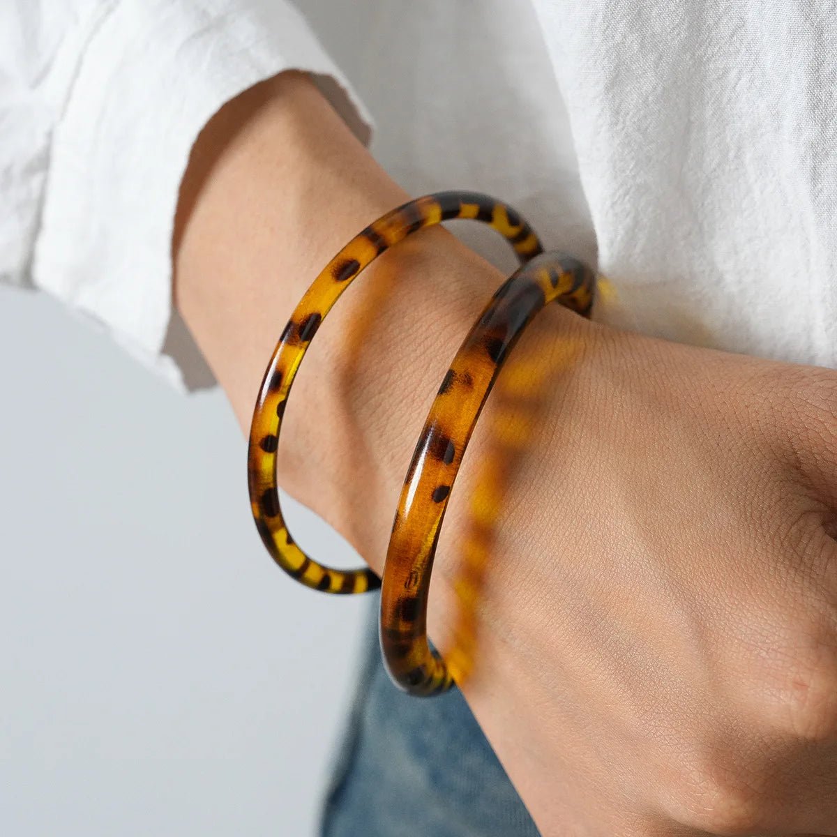 Bracelets vintage pour femmes imprimé léopard irrégulier. - FoytiShop