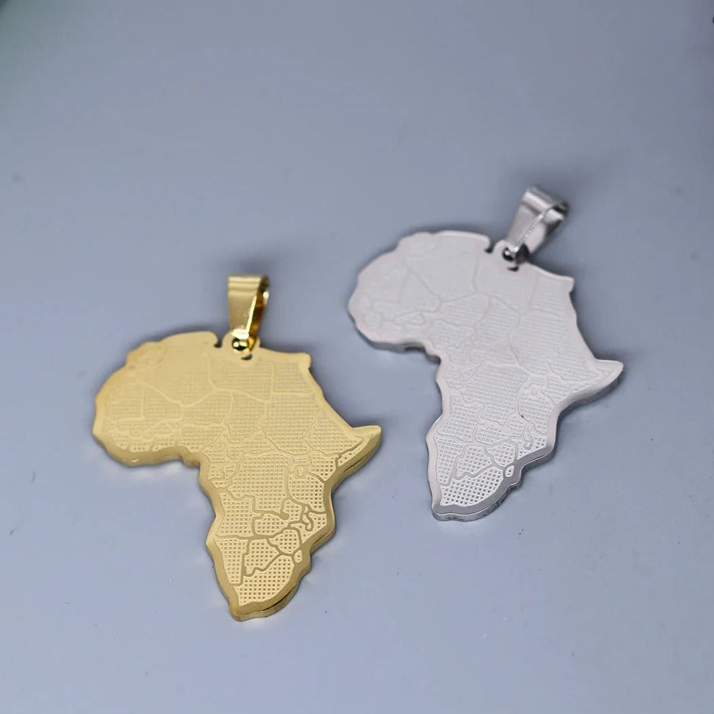 🌍 Breloques Africaines Créatives Carte - Colliers Bracelets Bijoux Artisanaux - FoytiShop
