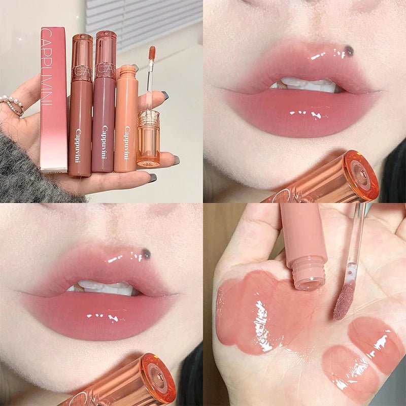 ✨ Brillant à Lèvres Miroir à l'Eau - Gelée Scintillante Abordable - FoytiShop