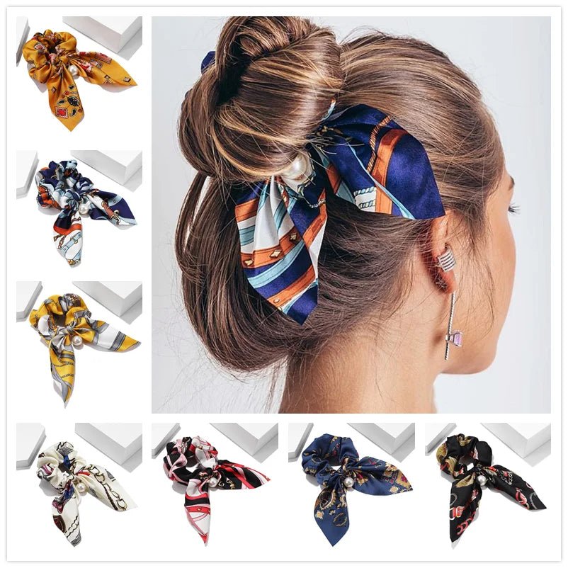 Chouchou Mousseline Soie - Élastique Cheveux Couleur Unie Femme - FoytiShop