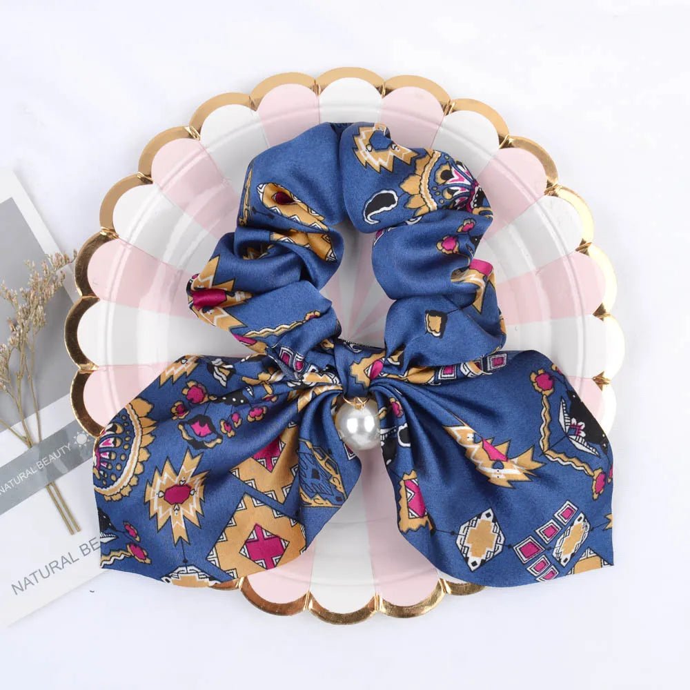 Chouchou Mousseline Soie - Élastique Cheveux Couleur Unie Femme - FoytiShop