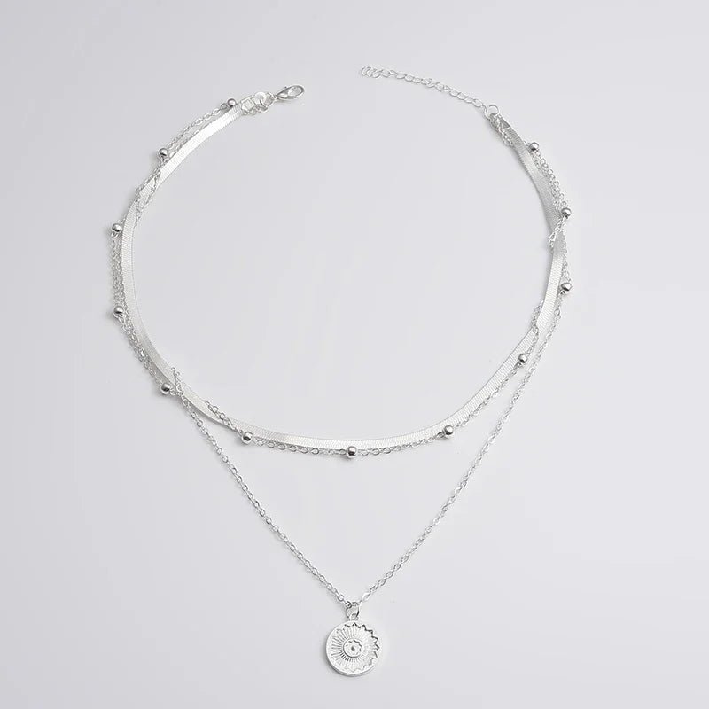 Collier Argent 925 Trois Couches - Femme - FoytiShop