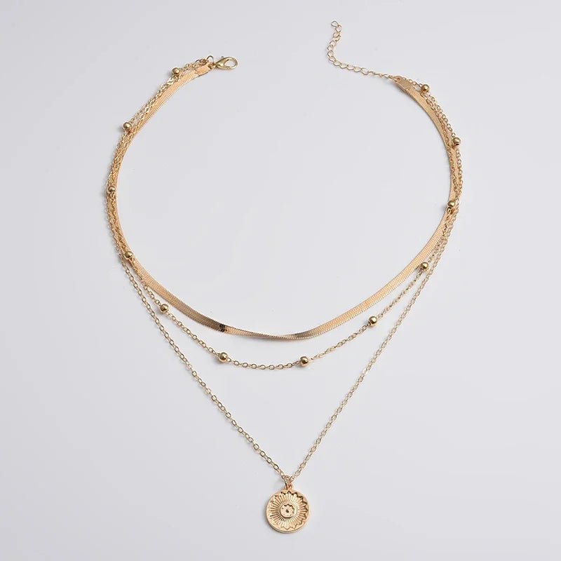 Collier Argent 925 Trois Couches - Femme - FoytiShop