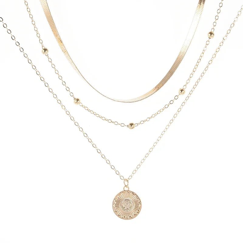 Collier Argent 925 Trois Couches - Femme - FoytiShop