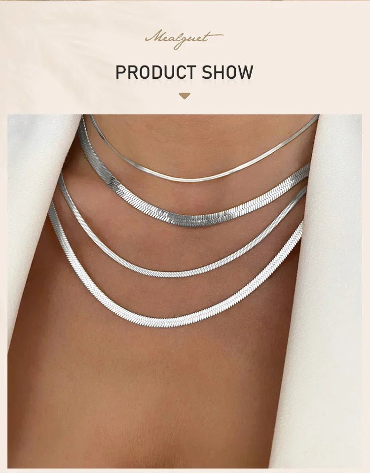Collier Chevrons Argent 925 - Femme - FoytiShop