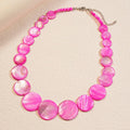 Collier de perles acryliques irrégulières Double couche pour femmes - FoytiShop