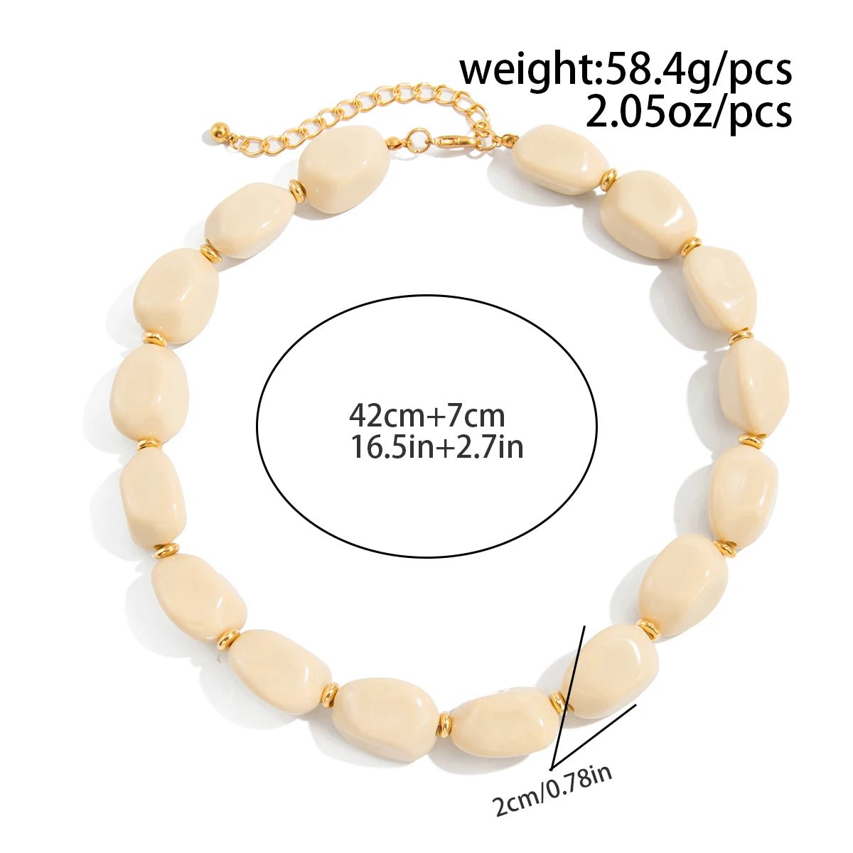 Collier femmes mode à la main perle tour de cou bijoux de fête - FoytiShop