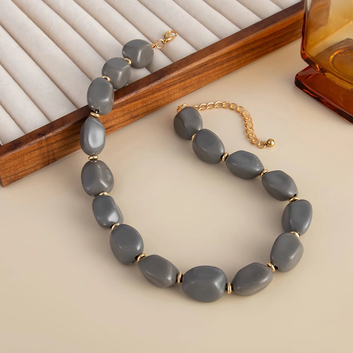 Collier femmes mode à la main perle tour de cou bijoux de fête - FoytiShop