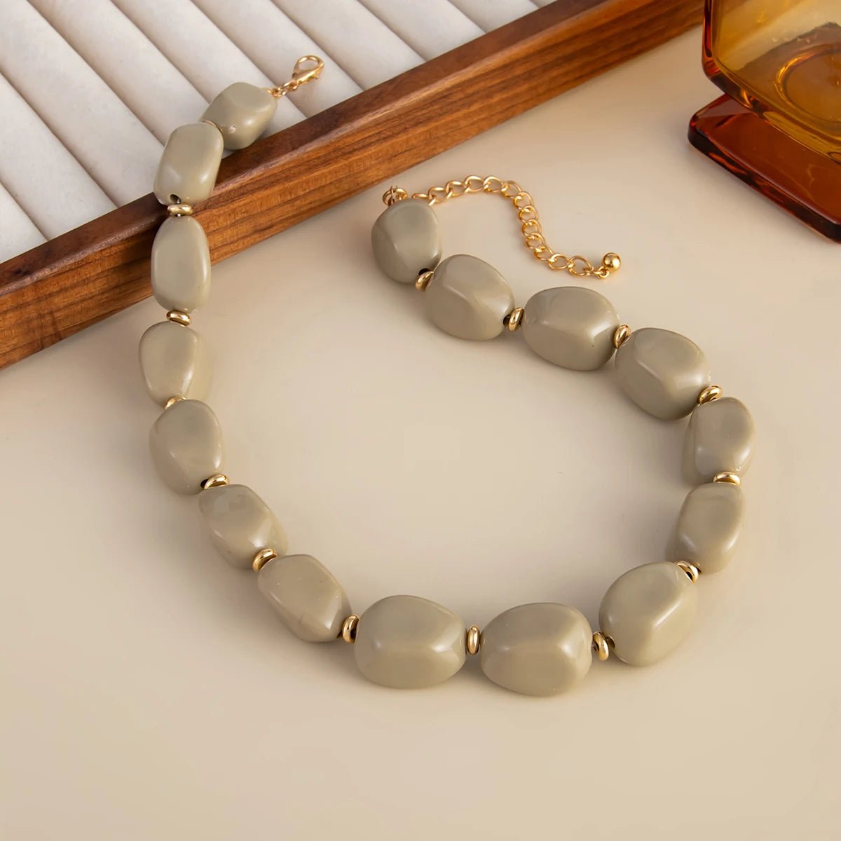 Collier femmes mode à la main perle tour de cou bijoux de fête - FoytiShop