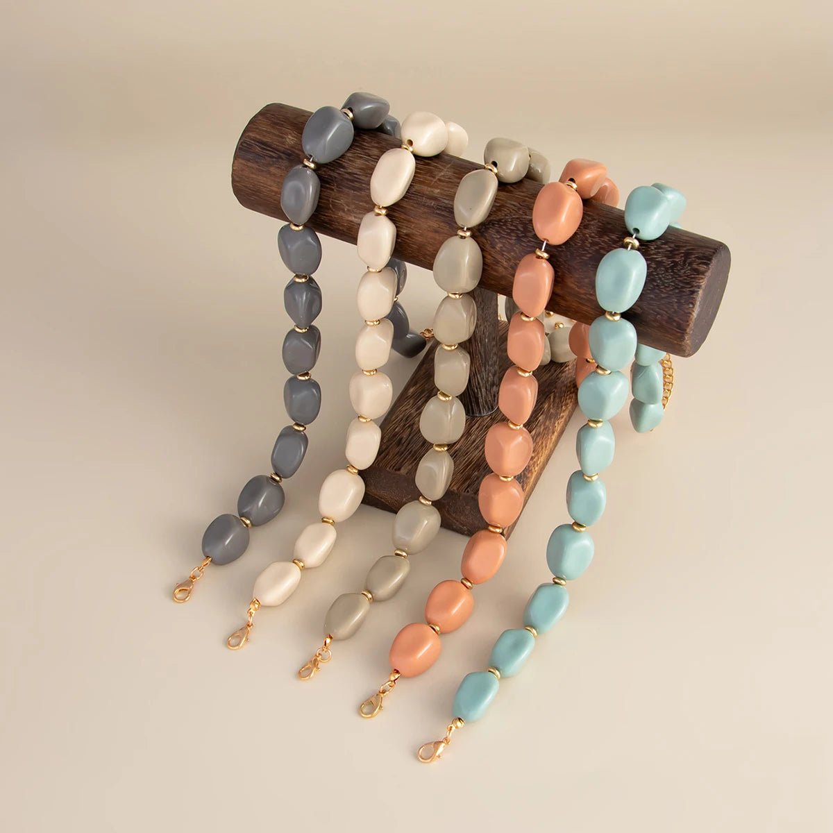 Collier femmes mode à la main perle tour de cou bijoux de fête - FoytiShop