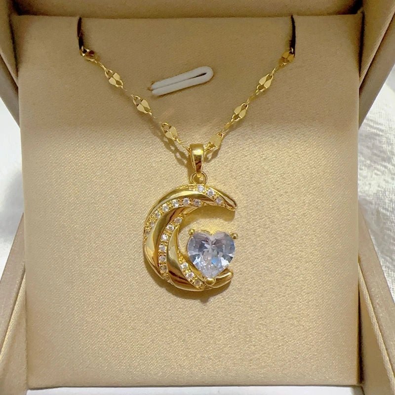 Collier Pendentif Cœur Creux Élégant - Cadeau Fête des Mères - FoytiShop