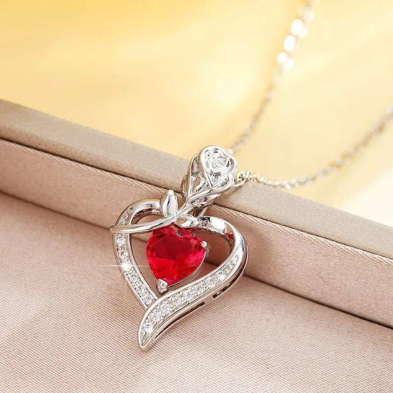 Collier Pendentif Cœur Creux Élégant - Cadeau Fête des Mères - FoytiShop