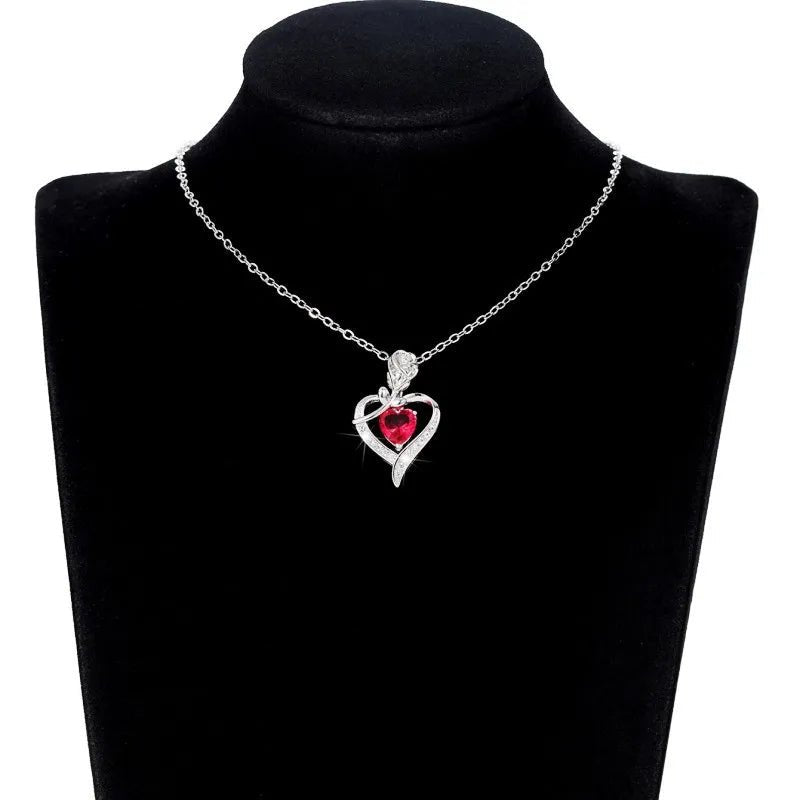 Collier Pendentif Cœur Creux Élégant - Cadeau Fête des Mères - FoytiShop