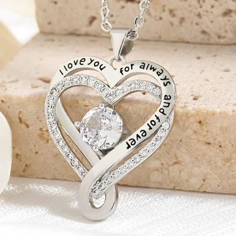 Collier Pendentif Cœur Creux Élégant - Cadeau Fête des Mères - FoytiShop