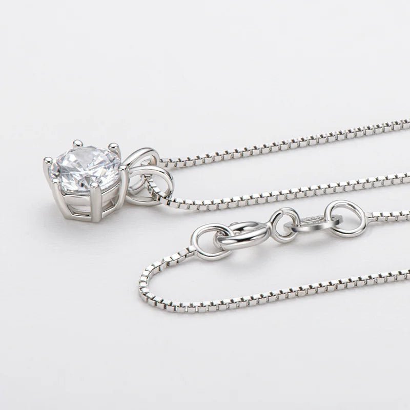 💎 Collier pour Femmes Diamant Pendentif - Fiançailles Fête Mariage Cadeau - FoytiShop