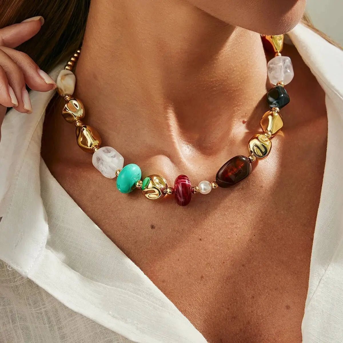 Collier ras du cou femmes Vintage - FoytiShop