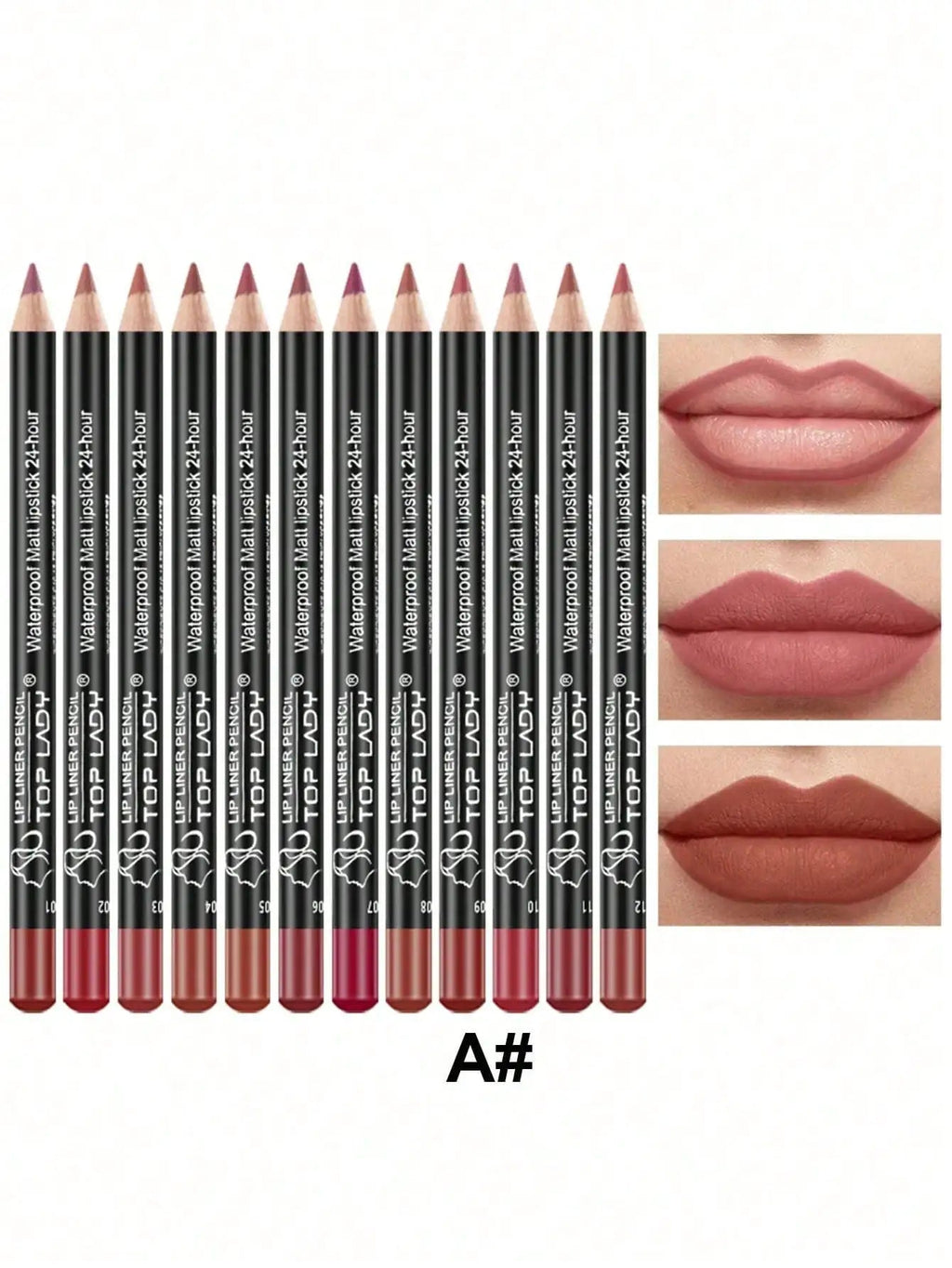 Ensemble 12 Crayons Lèvres Professionnels - FoytiShop