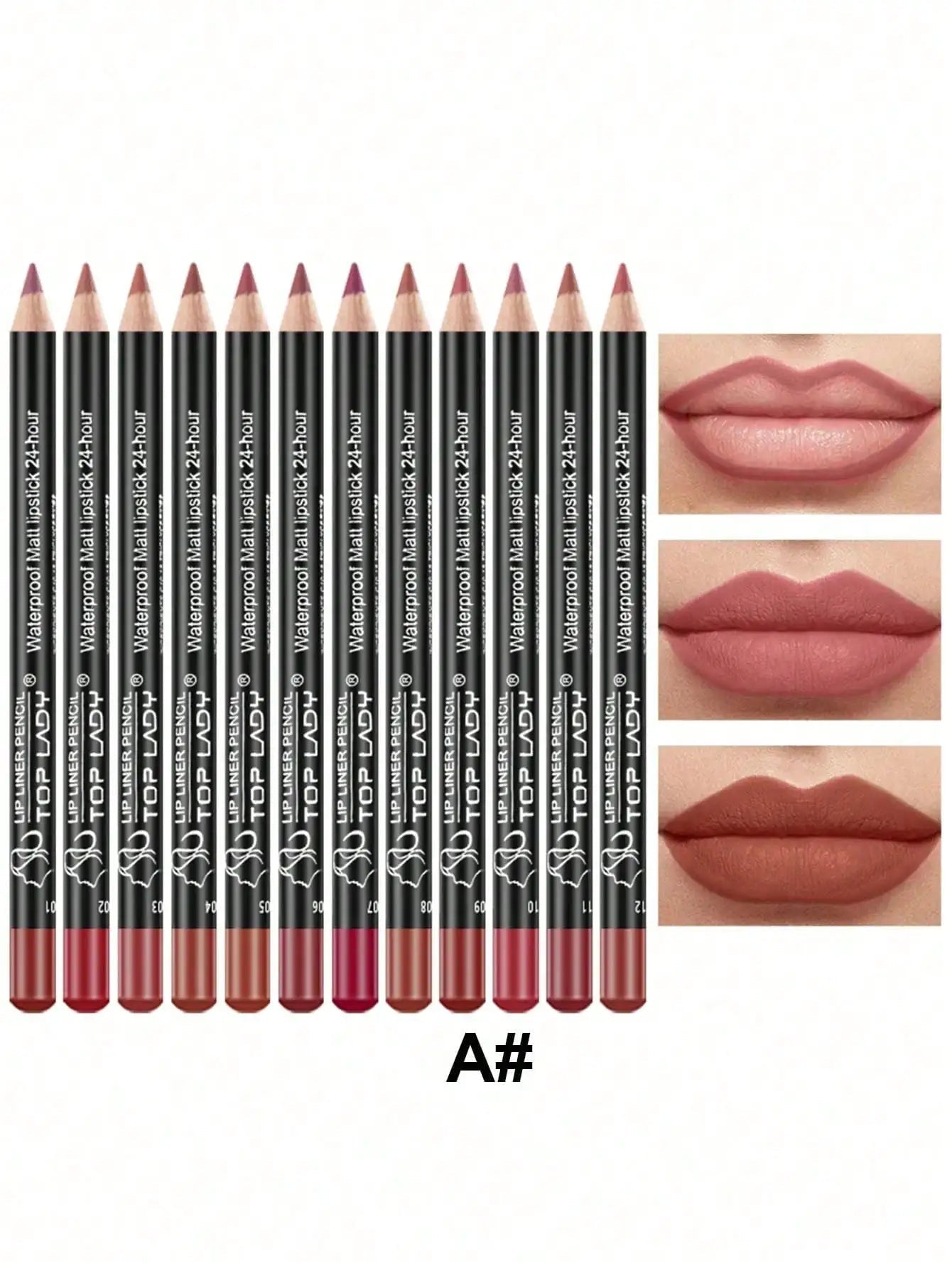 Ensemble 12 Crayons Lèvres Professionnels - FoytiShop